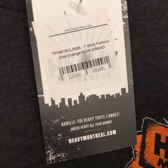 Heavy Montreal woman’s grey t shirt size L - Picture 4 of 6